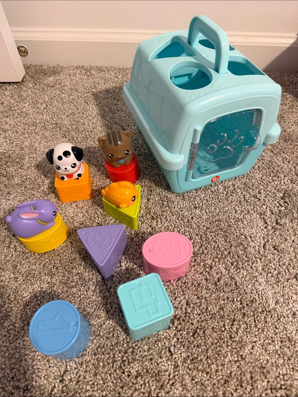 Sort Animal Shape Toy Set - Light Blue